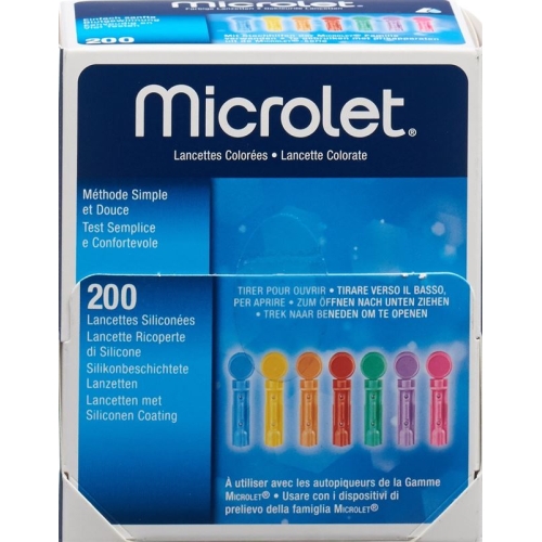 Microlet Lanzetten Farbig 200 Stück buy online