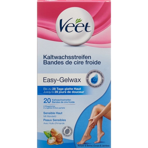 Veet Kaltwachsstreifen Beine&Körper Sensible Haut 10x 2 Stück buy online