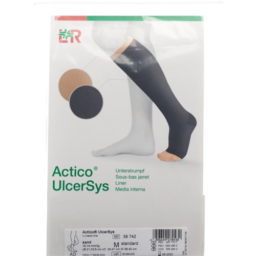 Actico Ulcersys Unterstrumpf M Stand Sand 3 Stück buy online