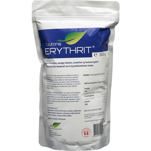 Tautona Erythrit Verschlussbeutel 1kg buy online