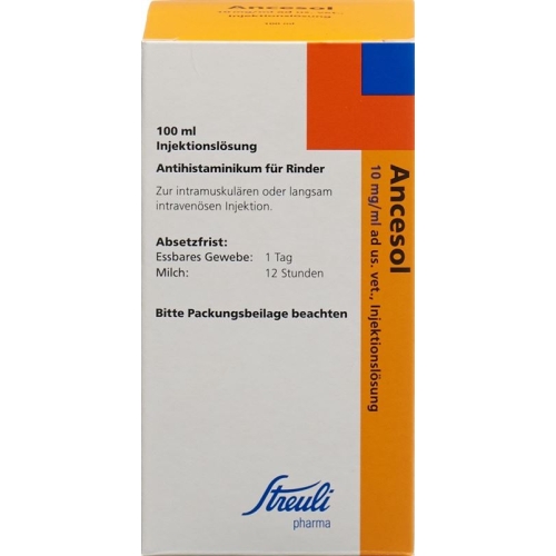 Ancesol Injektionslösung 10mg/ml Ad Us Vet. Flasche 100ml buy online