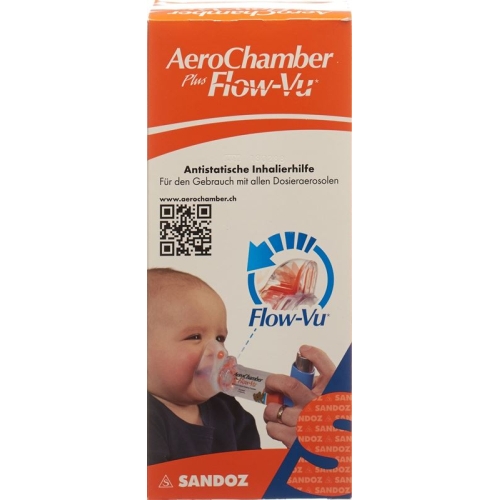 Aerochamber Plus Flow-vu mit Maske (0-18 M) Orange buy online