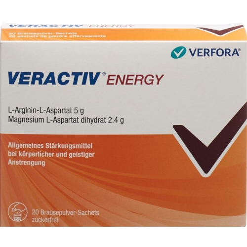 Veractiv Energy Brause Pulver Beutel 20 Stück buy online