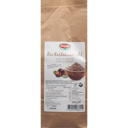 Morga Kastanienmehl Bio Glutenfrei 300g buy online