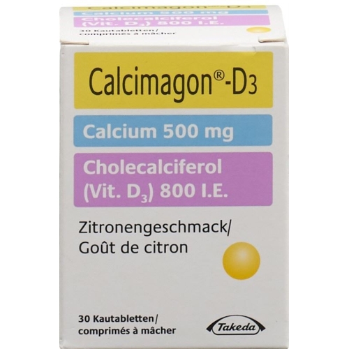 Calcimagon D3 500/800 Zitrone (o Aspar) Dose 30 Stück buy online