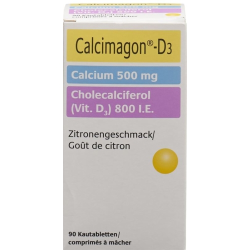 Calcimagon D3 500/800 Zitrone (o Aspar) Dose 90 Stück buy online