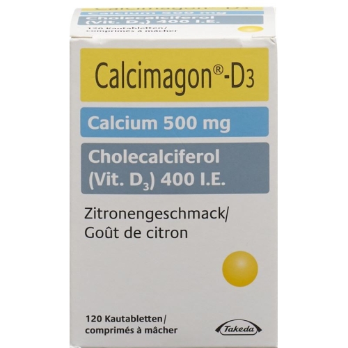 Calcimagon D3 Zitron (o Aspartam) Dose 120 Stück buy online