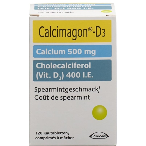 Calcimagon D3 Spearmint (o Aspartam) Dose 120 Stück buy online