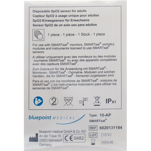 Oxytrue Disposable Patch Sensors Adult Smartsat buy online