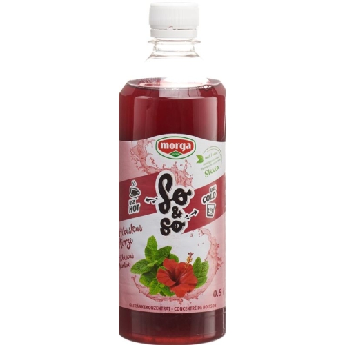 So&so Hibiskus-Minze Konzentrat mit Stevia Flasche 5dl buy online