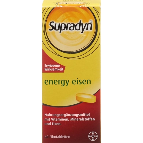 Supradyn Energy Iron Filmtablets Tin 60 pieces buy online