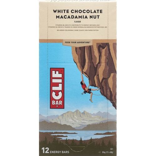 Clif Bar White Chocolate Macadamia 12x 68g buy online