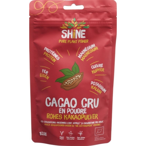 Shine Rohes Kakaopulver Bio Beutel 100g buy online