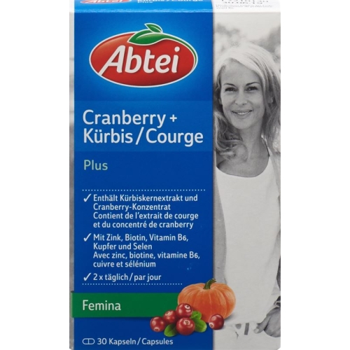 Abtei Cranberry + Kürbis Plus Kapseln 30 Stück buy online