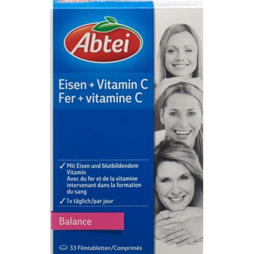 Abtei Eisen + Vitamin C Balance tablets 33 pieces buy online