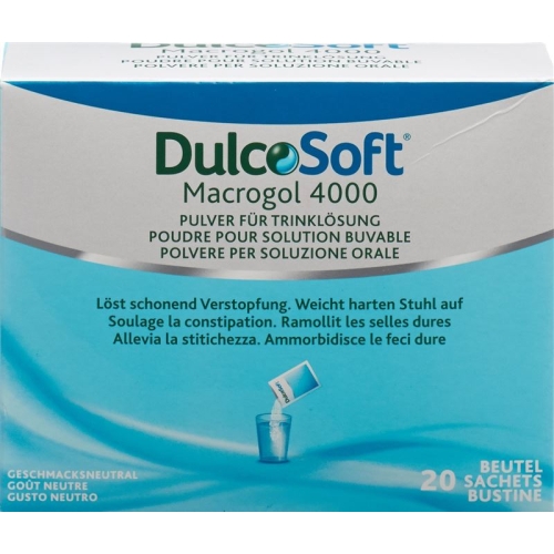 Dulcosoft Macrogol 4000 powder for drinking solution 20 bags 10g buy online