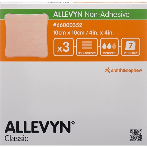 Allevyn Non-Adh Wundverband 10x10cm 3 Stück buy online