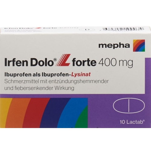 Irfen Dolo L Forte Lactab 400mg 10 Stück buy online