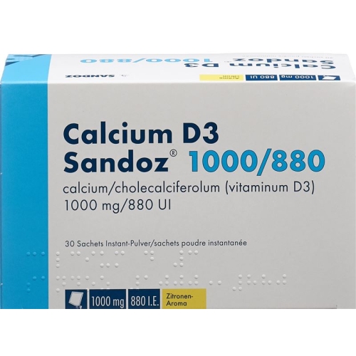 Calcium D3 Sandoz Pulver 1000/880 Beutel 30 Stück buy online