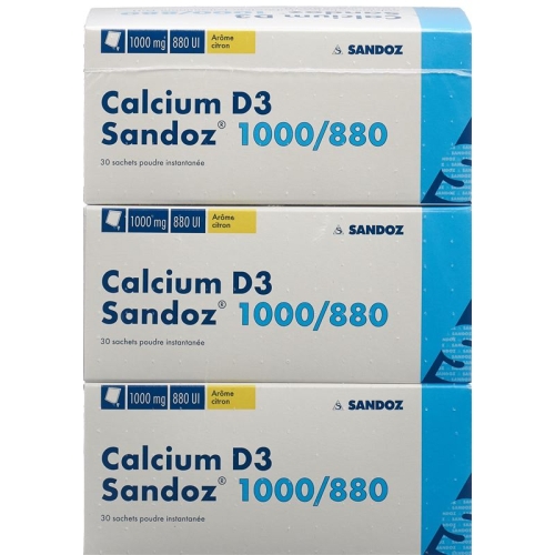 Calcium D3 Sandoz Pulver 1000/880 Beutel 90 Stück buy online