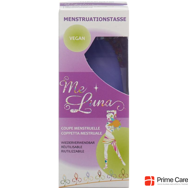 Me Luna Menstrual Cup Sport M Ball Blue Purple