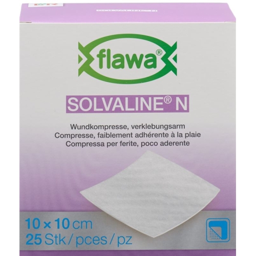 Flawa Solvaline N Kompressen Steril 10x10cm 25 Stück buy online