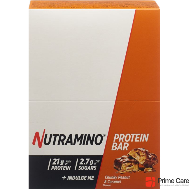 NUTRAMINO Proteinbar Peanut & Caramel 12 x 60 g