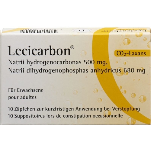 Lecicarbon für Erwachsene 10 Zäpfchen buy online