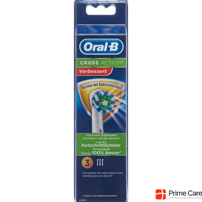 Oral-B Attachment Brushes CrossAction Bacteria Protection 3 pcs.