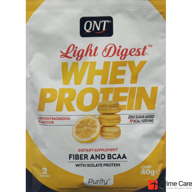 QNT Light Digest Whey Protein Lemon Macaroon Btl 40 g