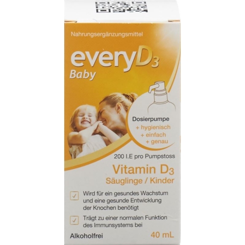 Everyd3 Baby 200 Ie Säuglinge/kinder O Alk 40ml buy online