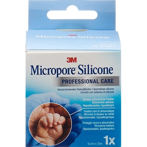 3M Micropore Silicone Adhesive Plaster 5cmx5m buy online