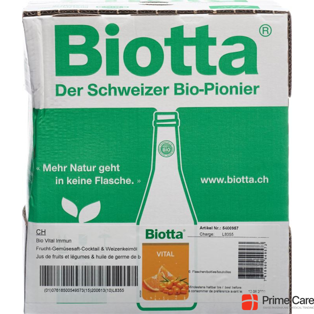 Biotta Vital Immune 6 fl 5 dl