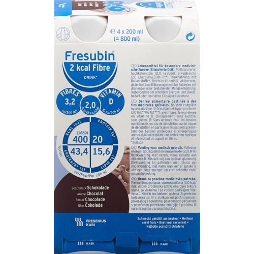 Fresubin 2 Kcal Fibre Drink Sch N 4 Flasche 200ml buy online