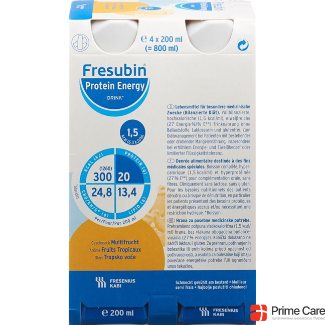 Fresubin Protein Energy DRINK Tropical Fruits 4 fl 200 ml