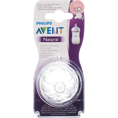 Avent Philips Natural Sauger 3m+ 2 Stück buy online