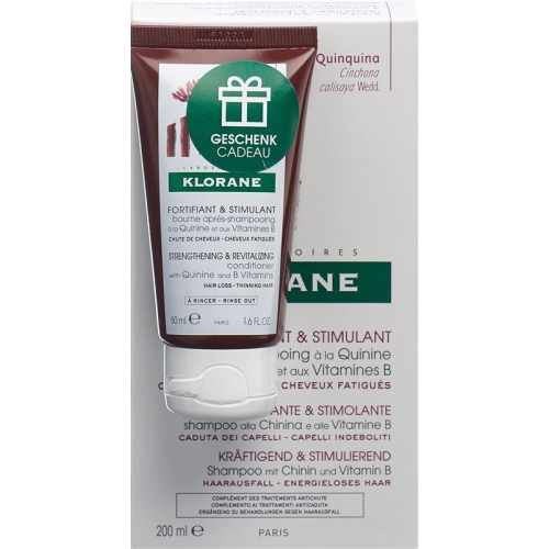 Klorane quinine shampoo 200ml + care 50ml buy online