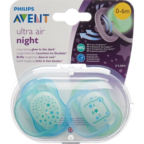 Avent Philips Schnul Ultra Air Ni 0-6m Boy Ste/kat buy online