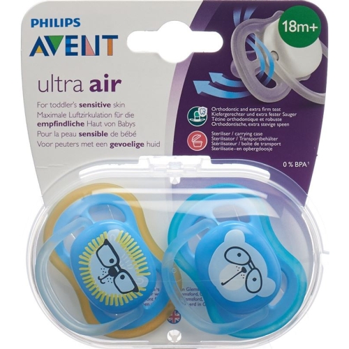 Avent Philips Schnul Ultra Air 18m+ Boy Löwe/baer buy online