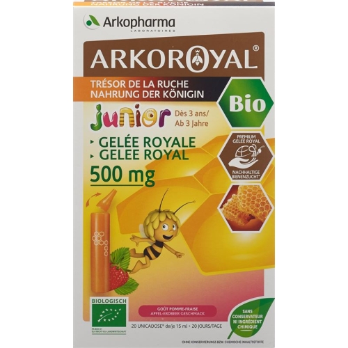 Arkoroyal Gelee Royale 500mg Jun Bio 20x 15ml buy online