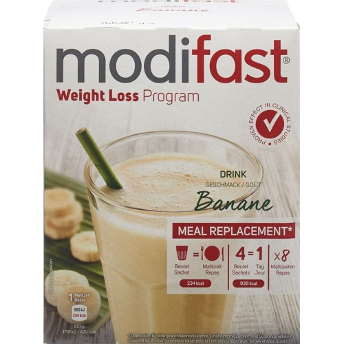 Modifast Programm Drink Banane 8x 55g buy online