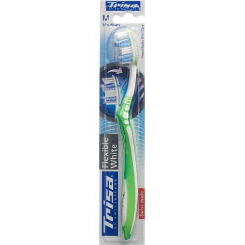 Trisa Flexible White Toothbrush Medium buy online