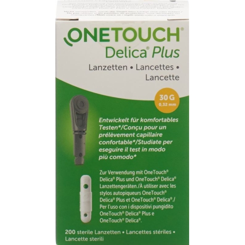 One Touch Plus Delica Lancets 200 pieces