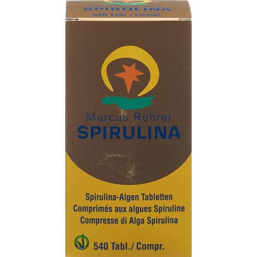 Spirulina Marcus Rohrer Tabletten Glasflasche 540 Stück buy online