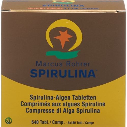 Spirulina Marcus Rohrer Tabletten Refill Karton 540 Stück buy online