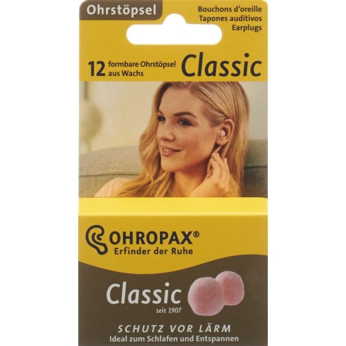 Earplugs Classic wax spheres 12 pieces