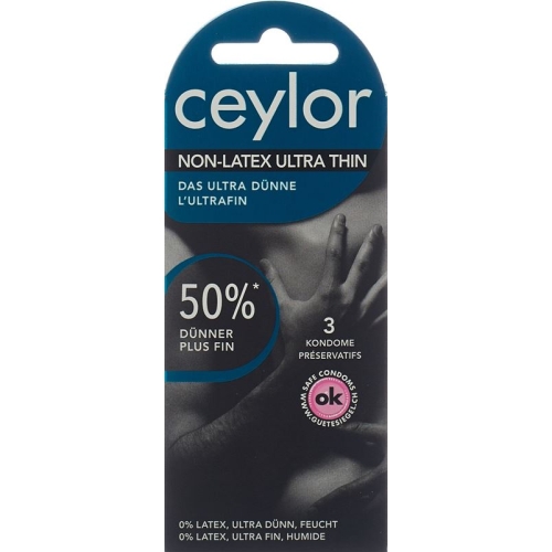 Ceylor Non Latex Condoms Ultra Thin 3 pieces buy online