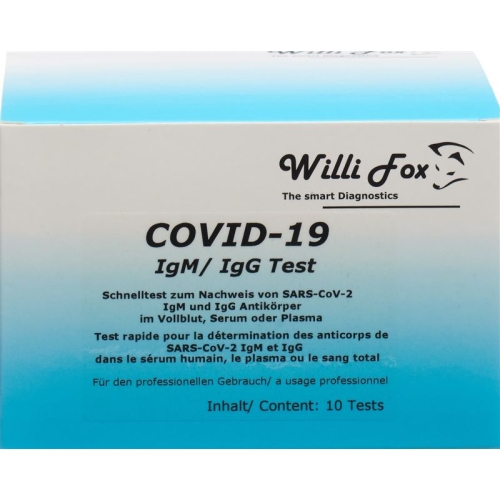 Willi Fox COVID-19 IgM / IgG rapid test 10 pcs