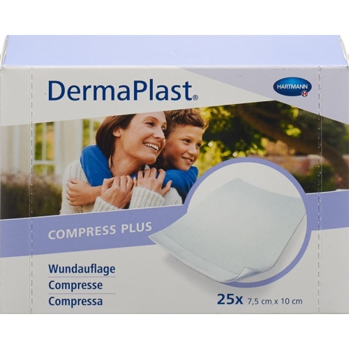 Dermaplast Compress Plus 7.5x10cm 25 Pieces buy online