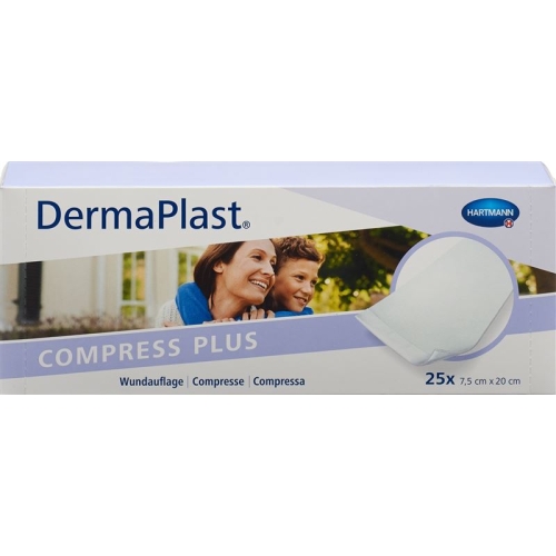 Dermaplast Compress Plus 7.5x20cm 25 Pieces buy online